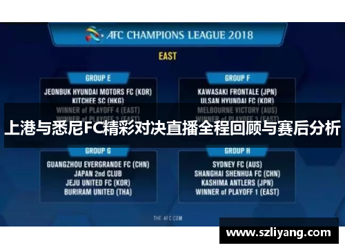 上港与悉尼FC精彩对决直播全程回顾与赛后分析